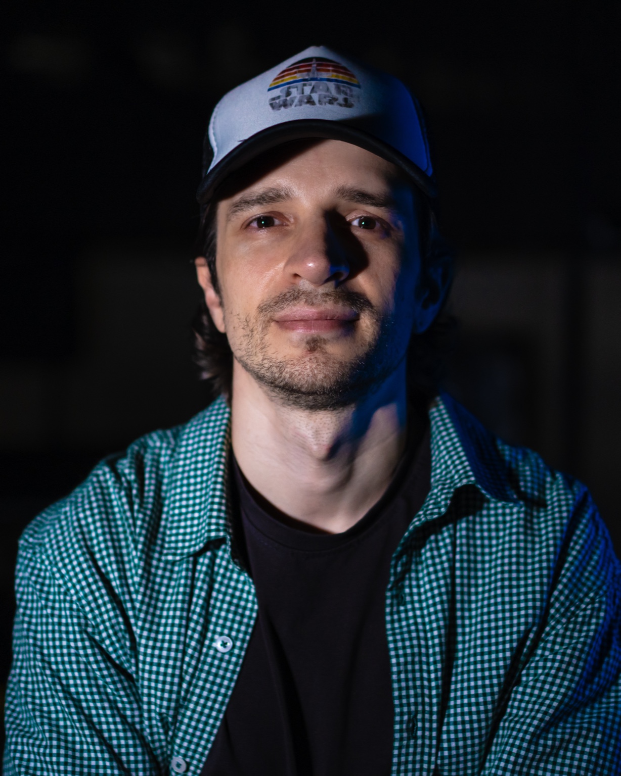 Vladimir wearing a hat